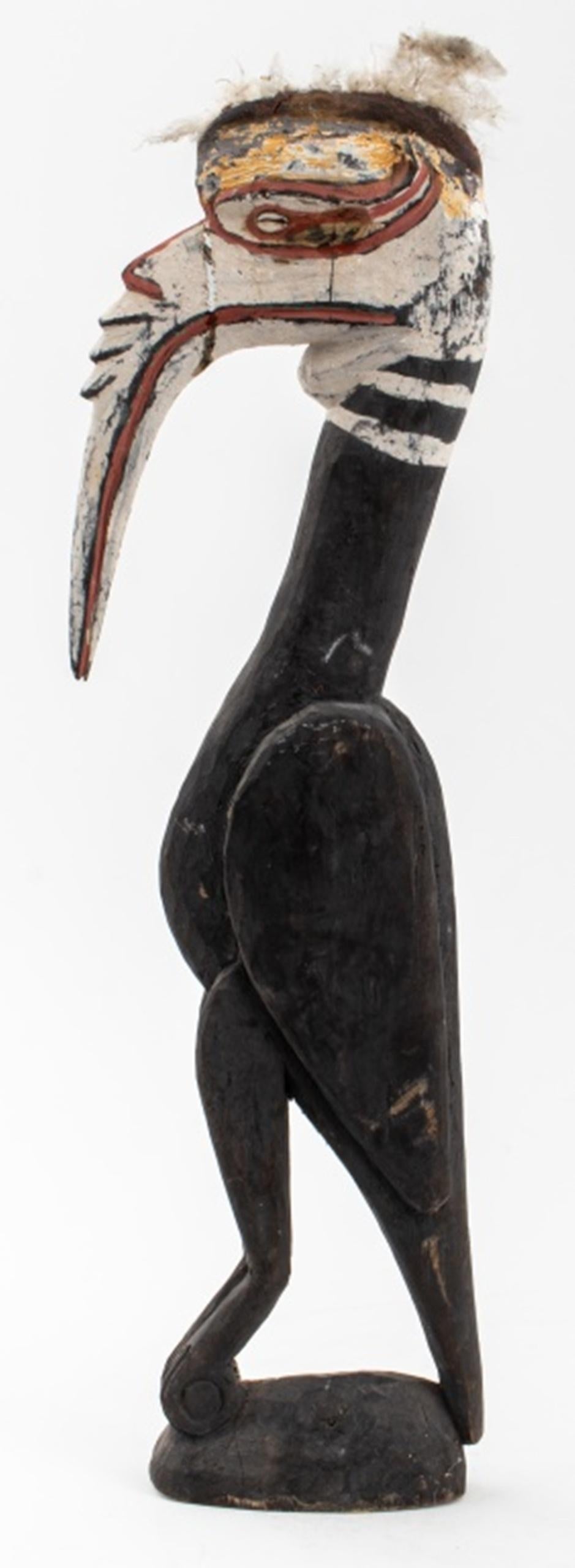 20th Century Oceanic Hand-Carved Wood Bird Sculpture