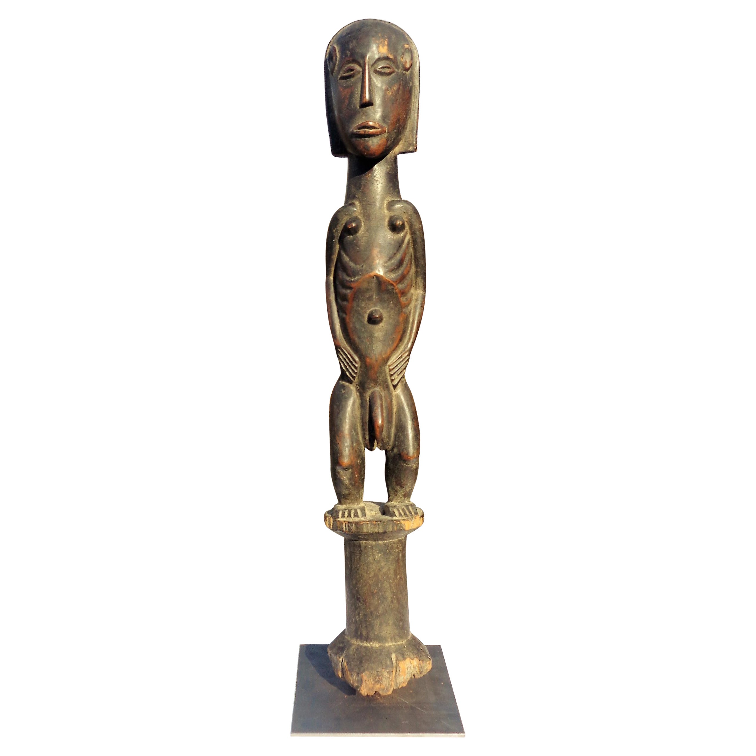 Oceanic Islands Carved Wood Male Figure