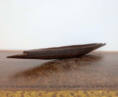 Oceanic Massim Wooden Canoe Bowl, Papua New Guinea