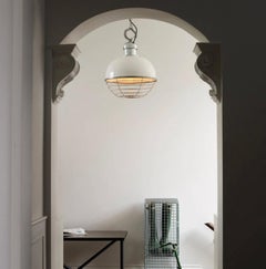 Oceanic Pendant, White, Large, Davey Lighting & Original BTC, United Kingdom.