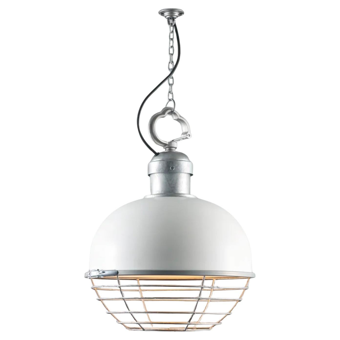Oceanic Pendant, White, Large, Davey Lighting & Original BTC, United Kingdom.
