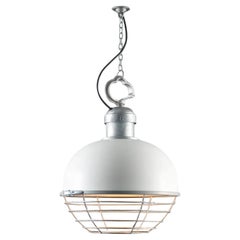 Oceanic Pendant, White, Large, Davey Lighting & Original BTC, United Kingdom.