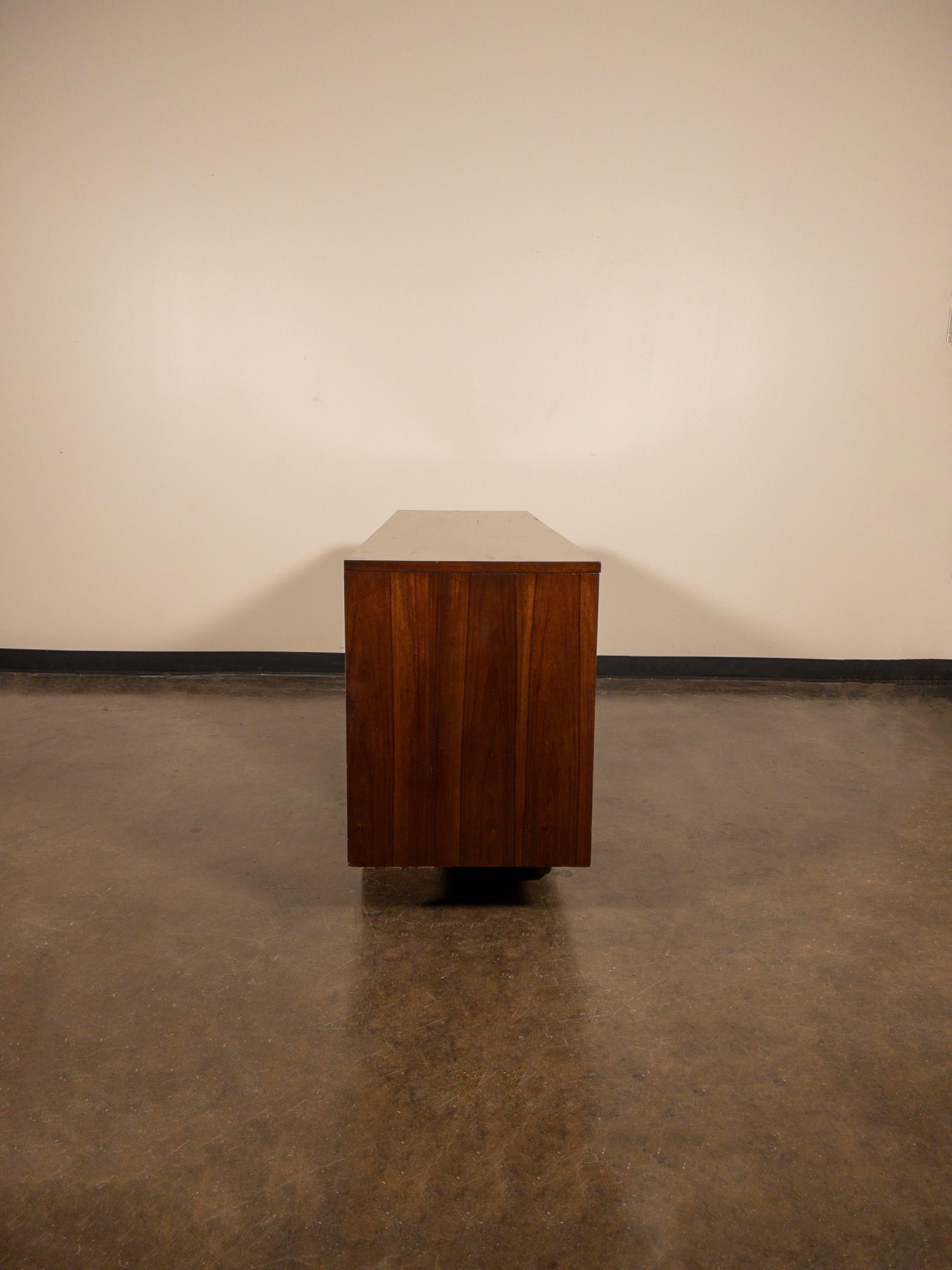 American 'Oceanic' Sculpted Walnut Dresser by Pulaski Furniture Corporation, circa 1969