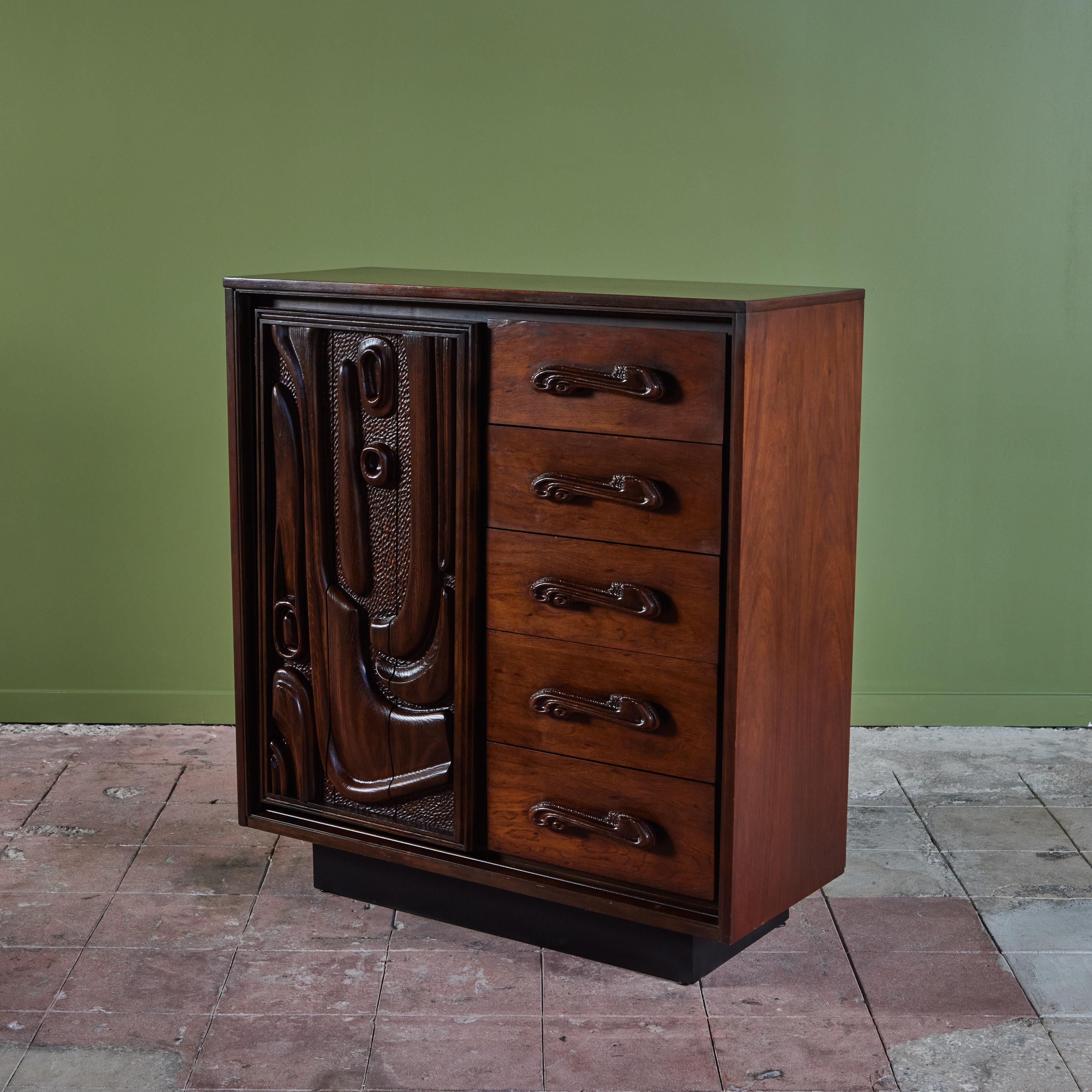 American Oceanic Series Highboy Dresser for Pulaski Furniture For Sale