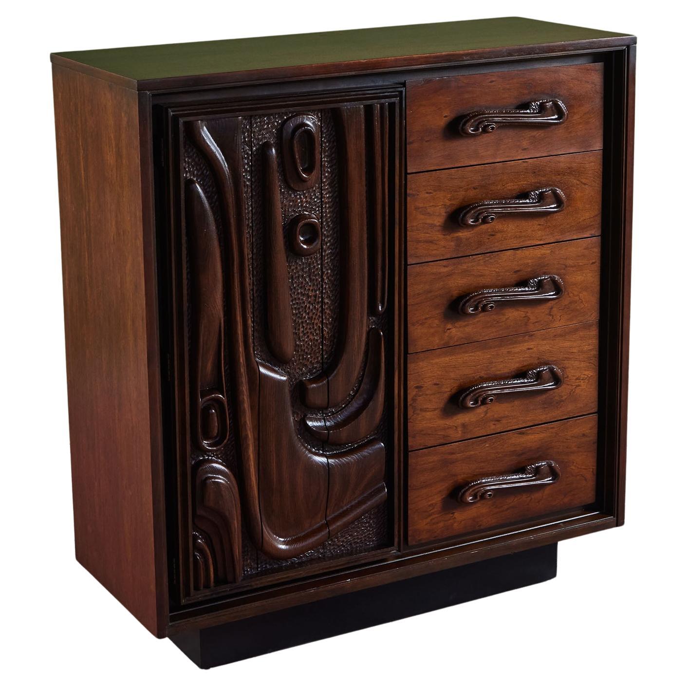 Comò Highboy della serie Oceanic per Pulaski Furniture