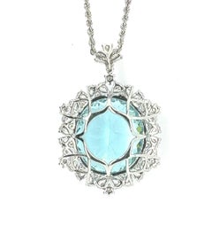 Oceanic Splendor 54.73 Carat Paraiba Pendant