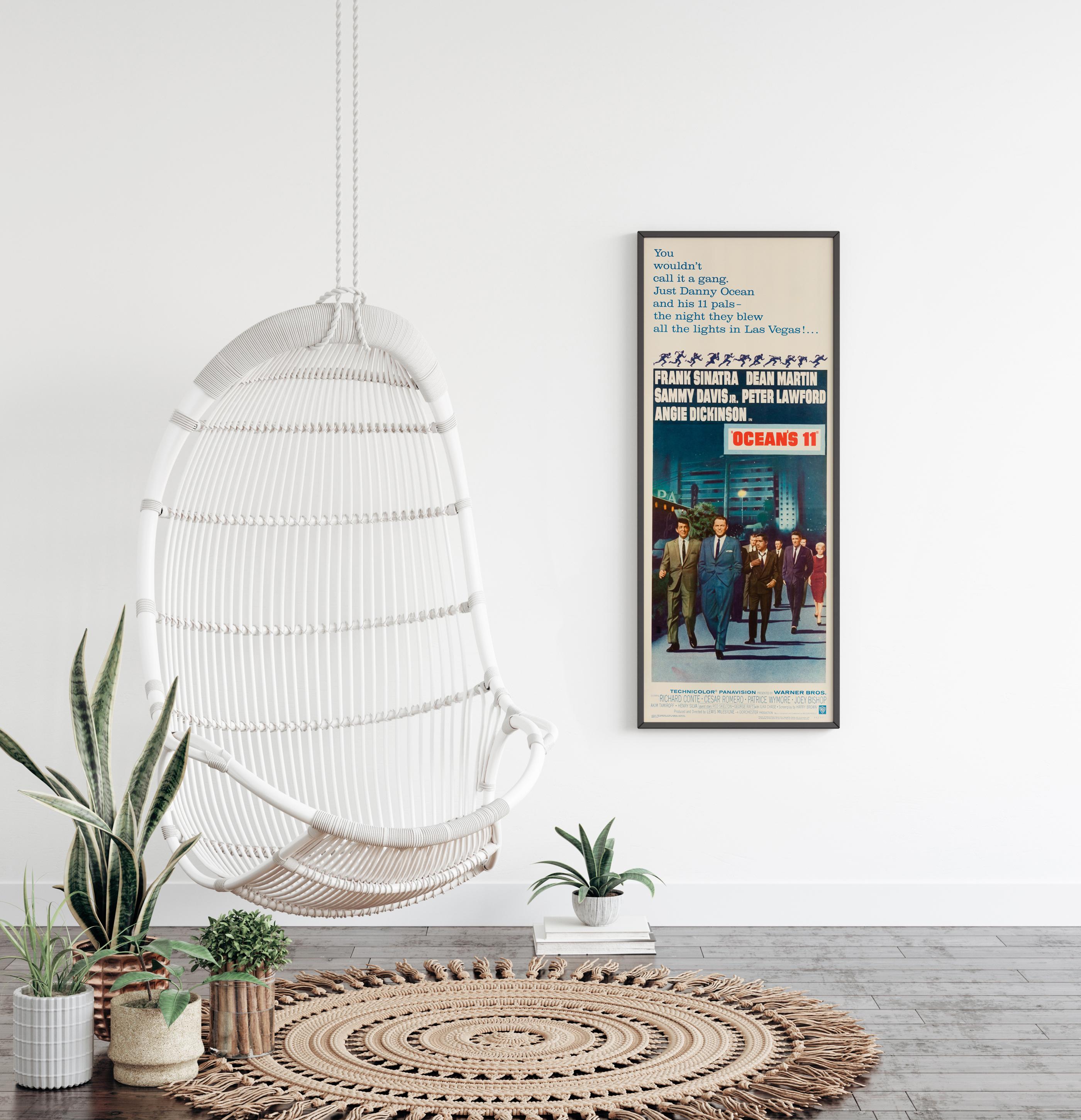 „Ocean's 11“ Original Vintage U.S. Insert-Filmplakat, 1960 (Moderne der Mitte des Jahrhunderts) im Angebot
