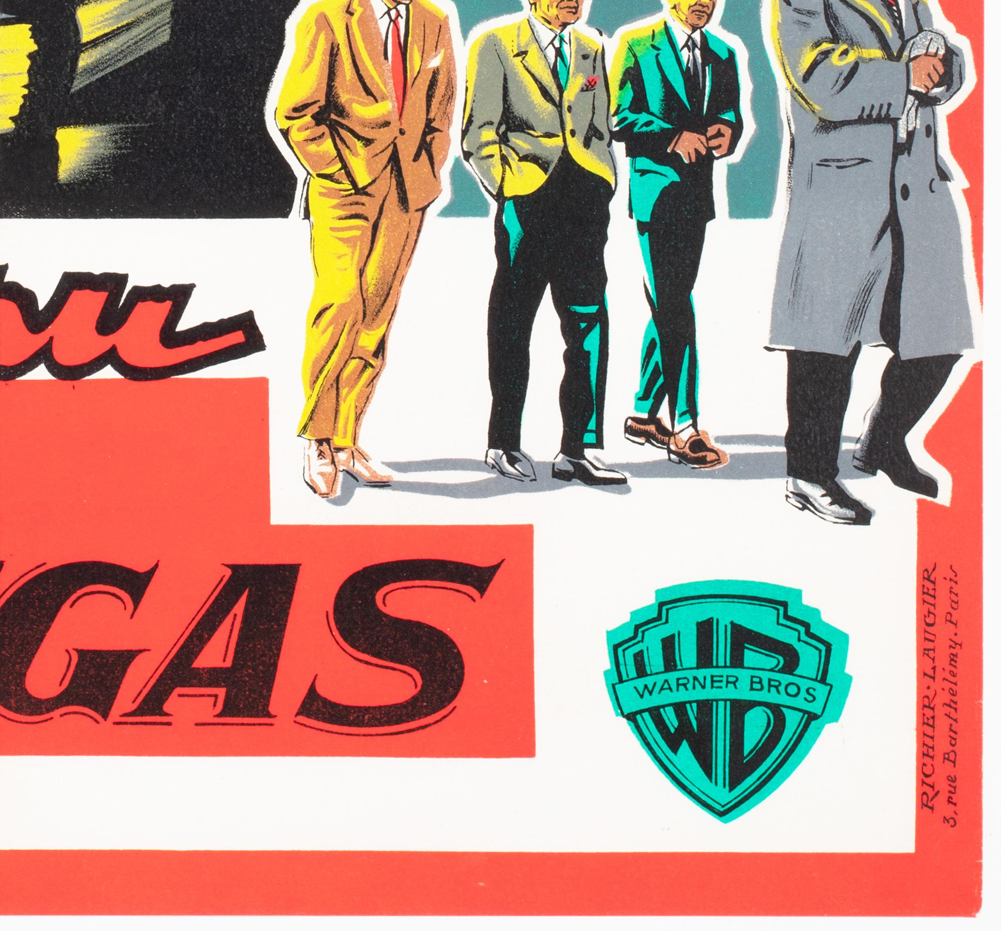 Ocean's Eleven 1960 Poster cinematografico francese, Jean Mascii in vendita 2