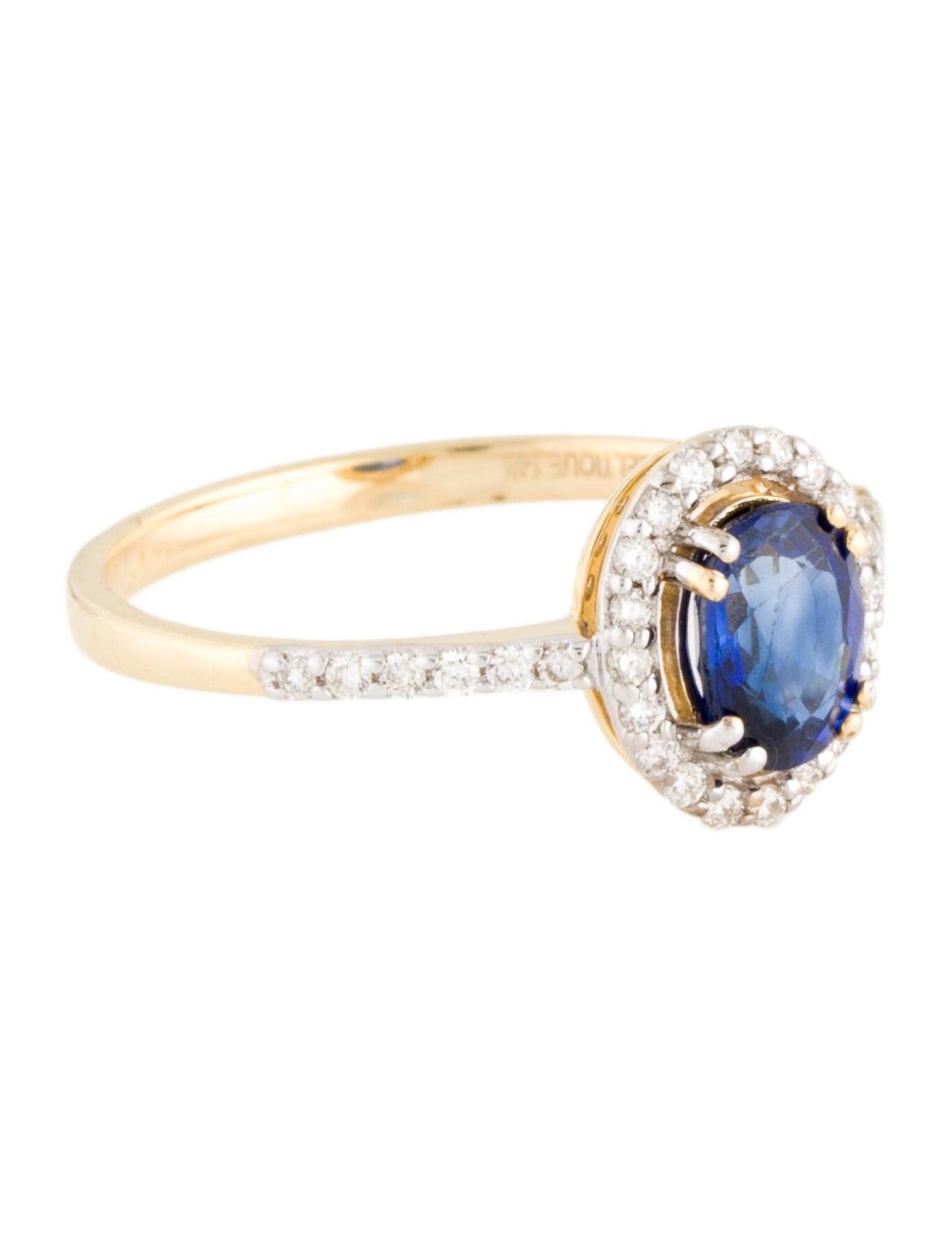 Dive into the depths of elegance with our Ocean's Majesty Sapphire and Diamond Ring from the 