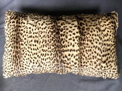 Ocelot and Fortuny Silk Velvet Pillow