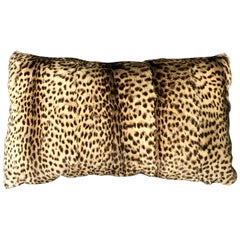 Ocelot and Fortuny Silk Velvet Pillow