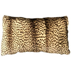 Ocelot and Fortuny Silk Velvet Pillow