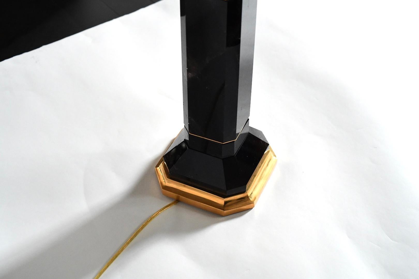 XXIe siècle et contemporain Lampes en quartz cristal de roche foncé OCF par Phoenix en vente