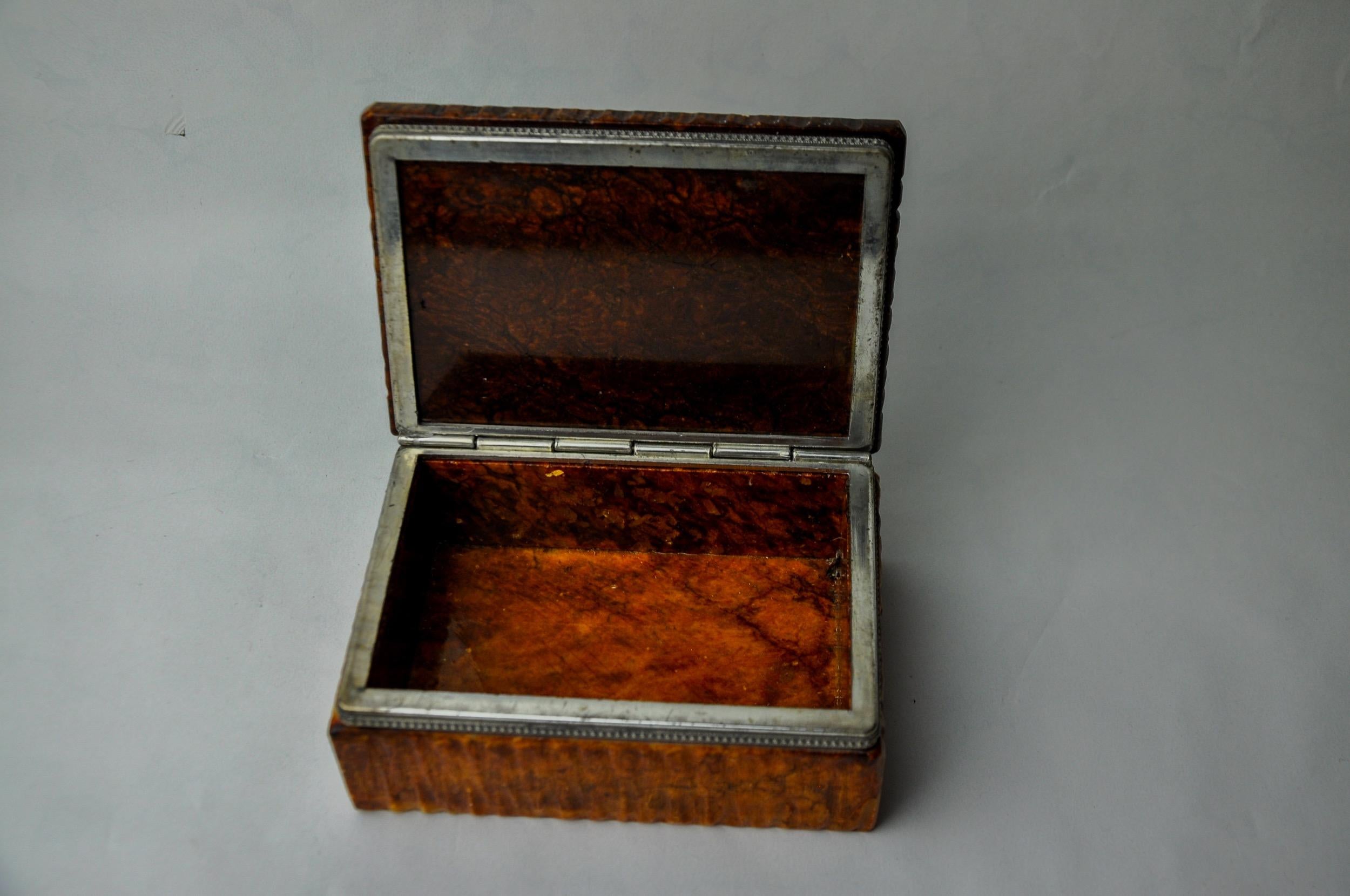 Alabaster Ocher alabaster box by Romano Bianchi, Italy, 1970 For Sale