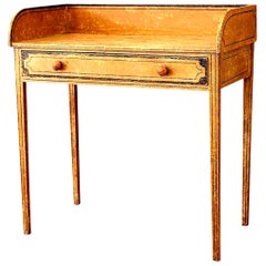 Antique Ocher Color English Side Table