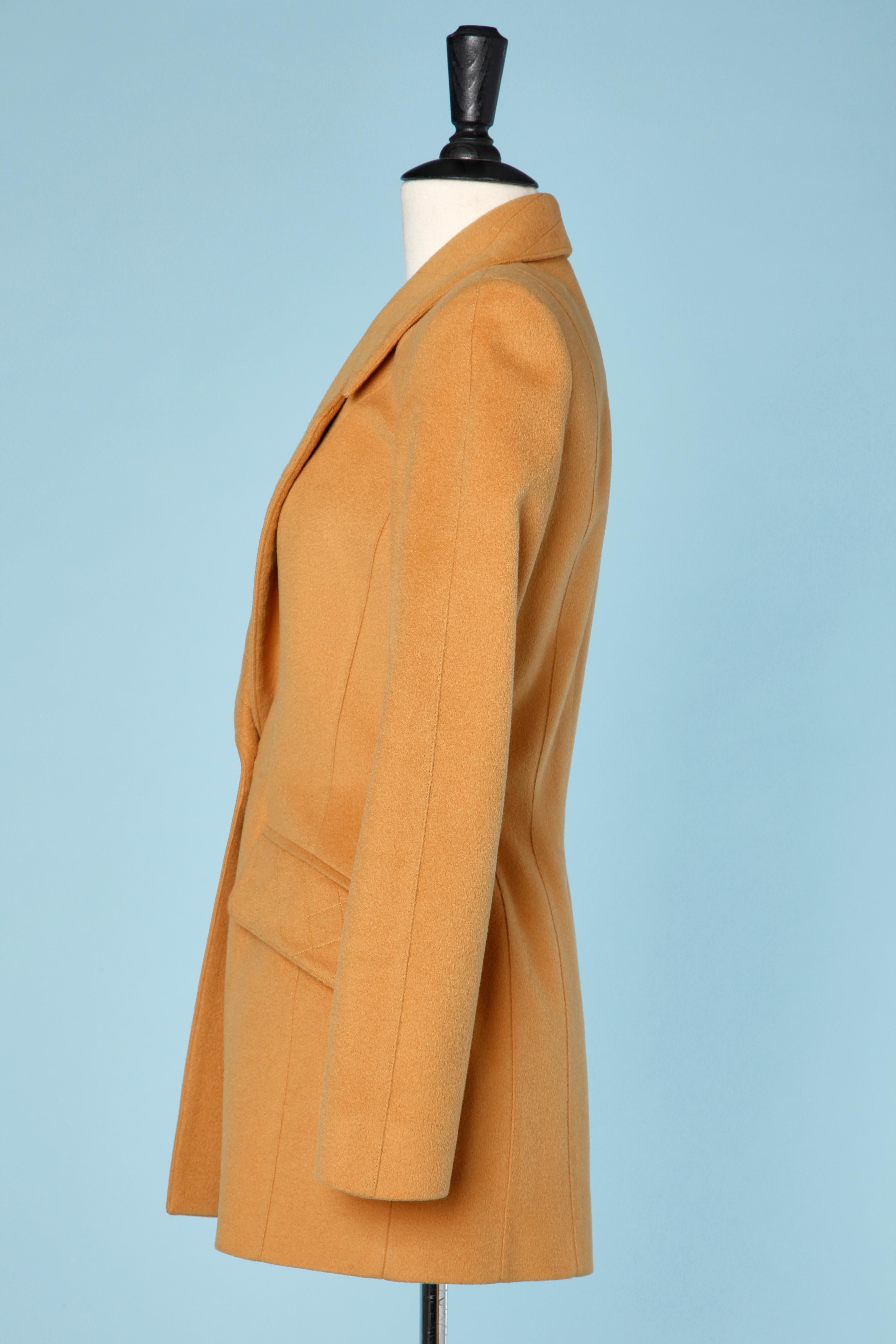 Orange Ocher wool single breasted jacket  Thierry Mugler