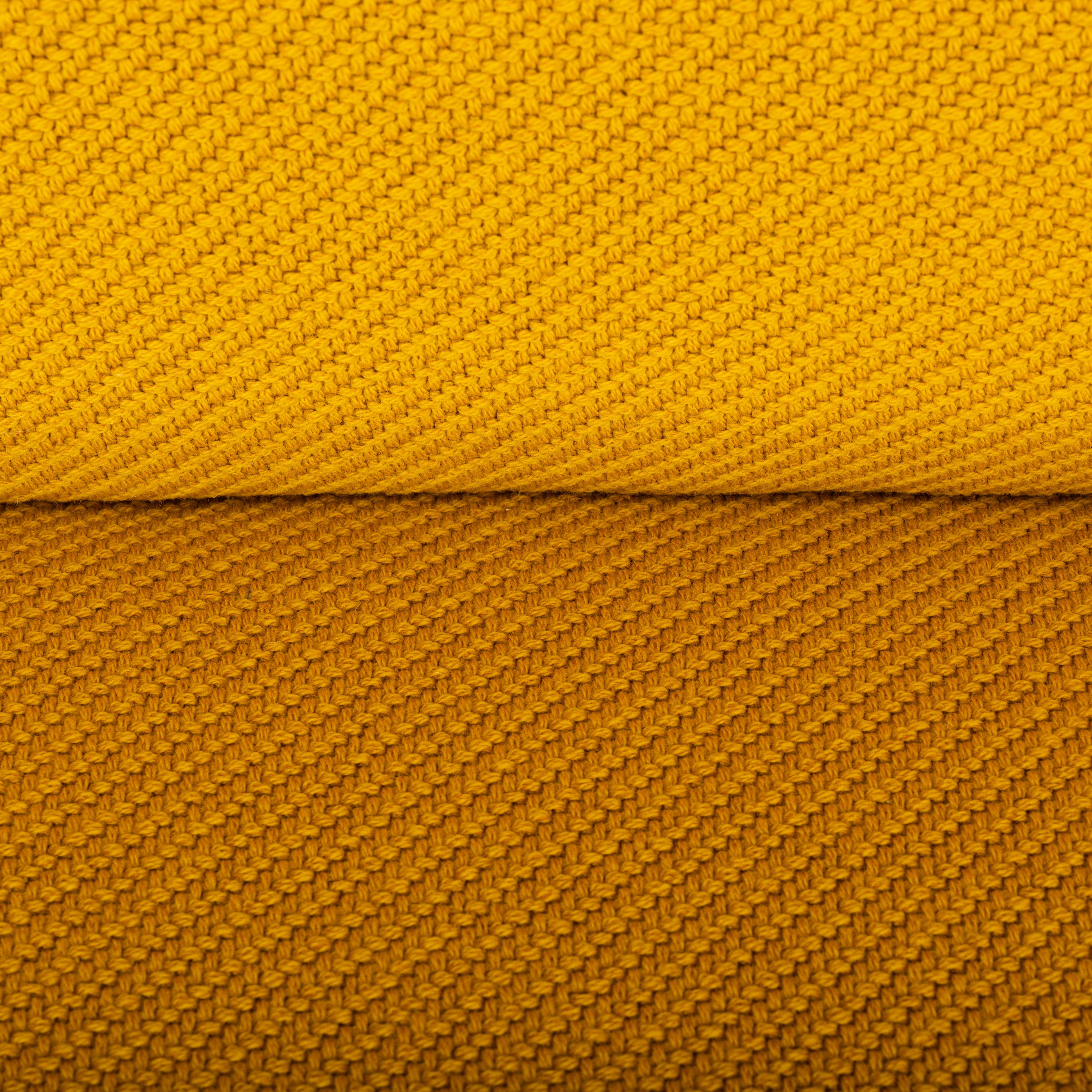 Ocher Yellow Reupholstered Sofa by Johannes Andersen for CFC Silkeborg, 1960s 5