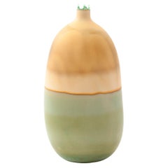 Ochre and Sage Mercury Vase by Elyse Graham