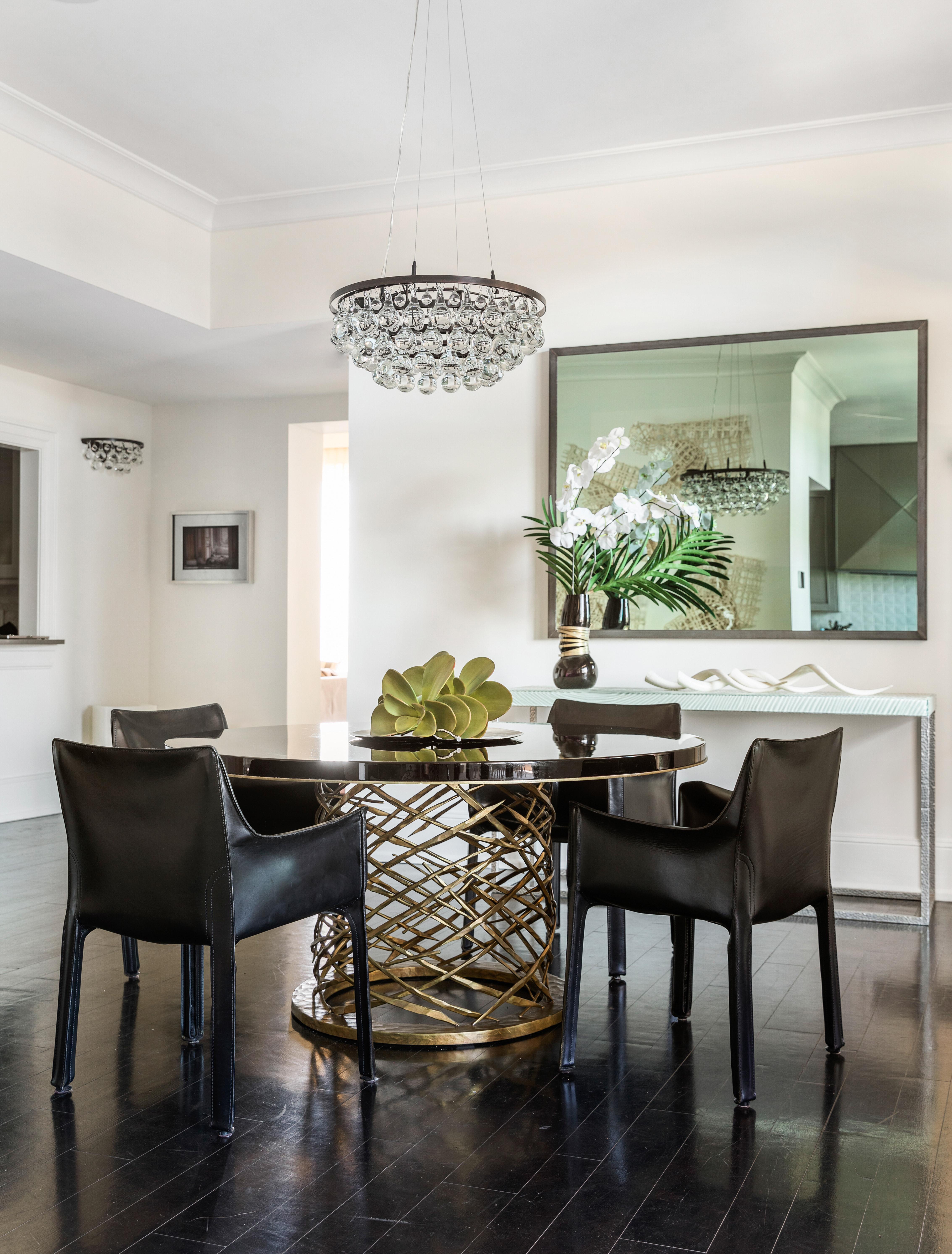 Moderno Lampadario rotondo Ochre Arctic Pear, bronzo scuro 60cm/24in in vendita