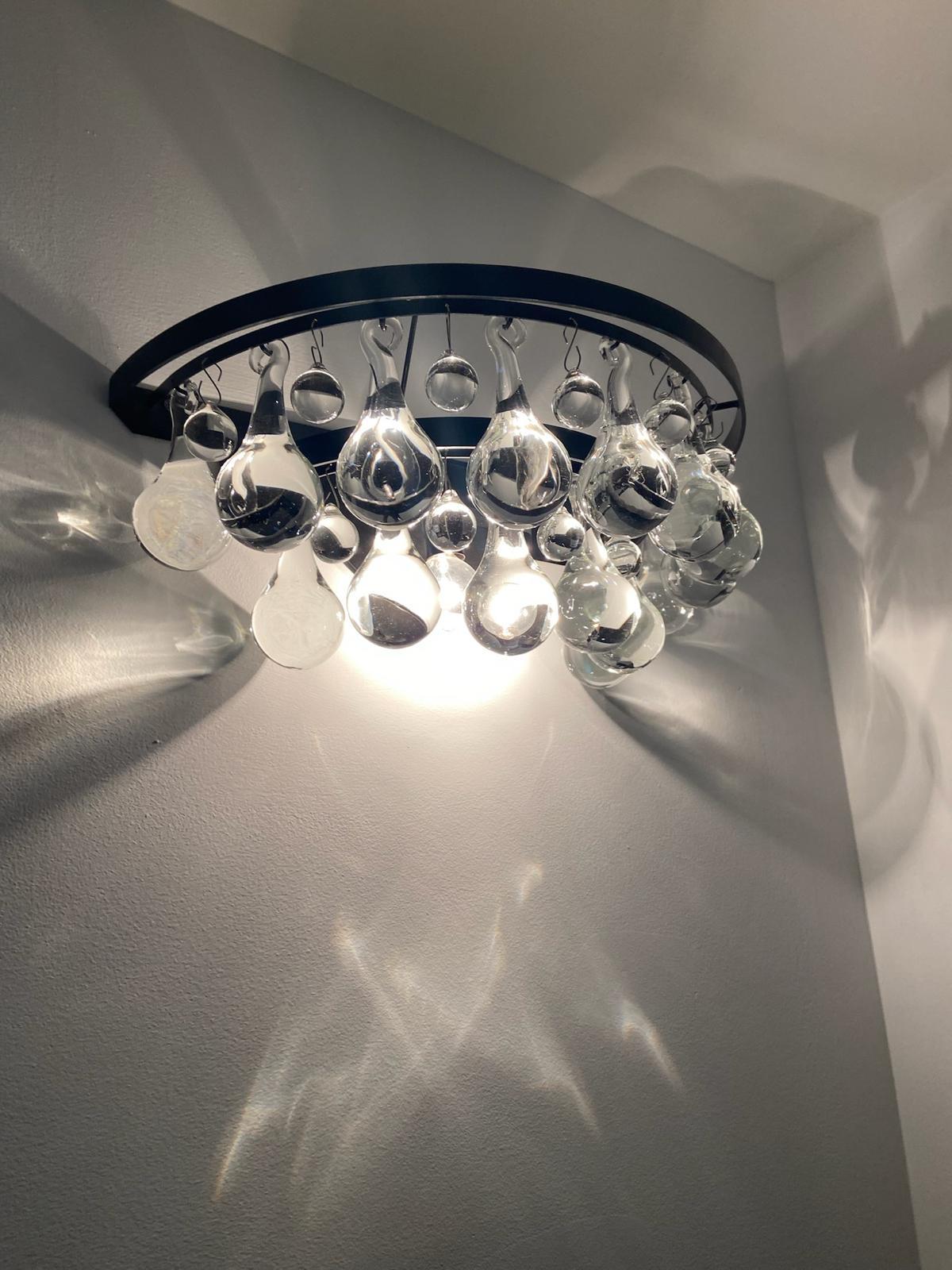 Metallo Lampadario rotondo Ochre Arctic Pear, bronzo scuro 60cm/24in in vendita