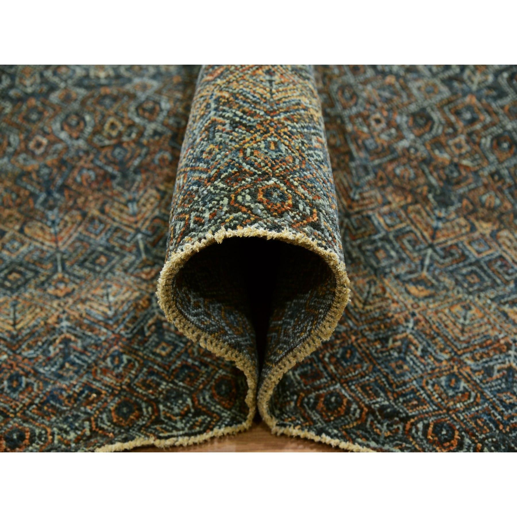 OCHRE Brown Laine douce nouée à la main Kohinoor Design Rugs 8'1