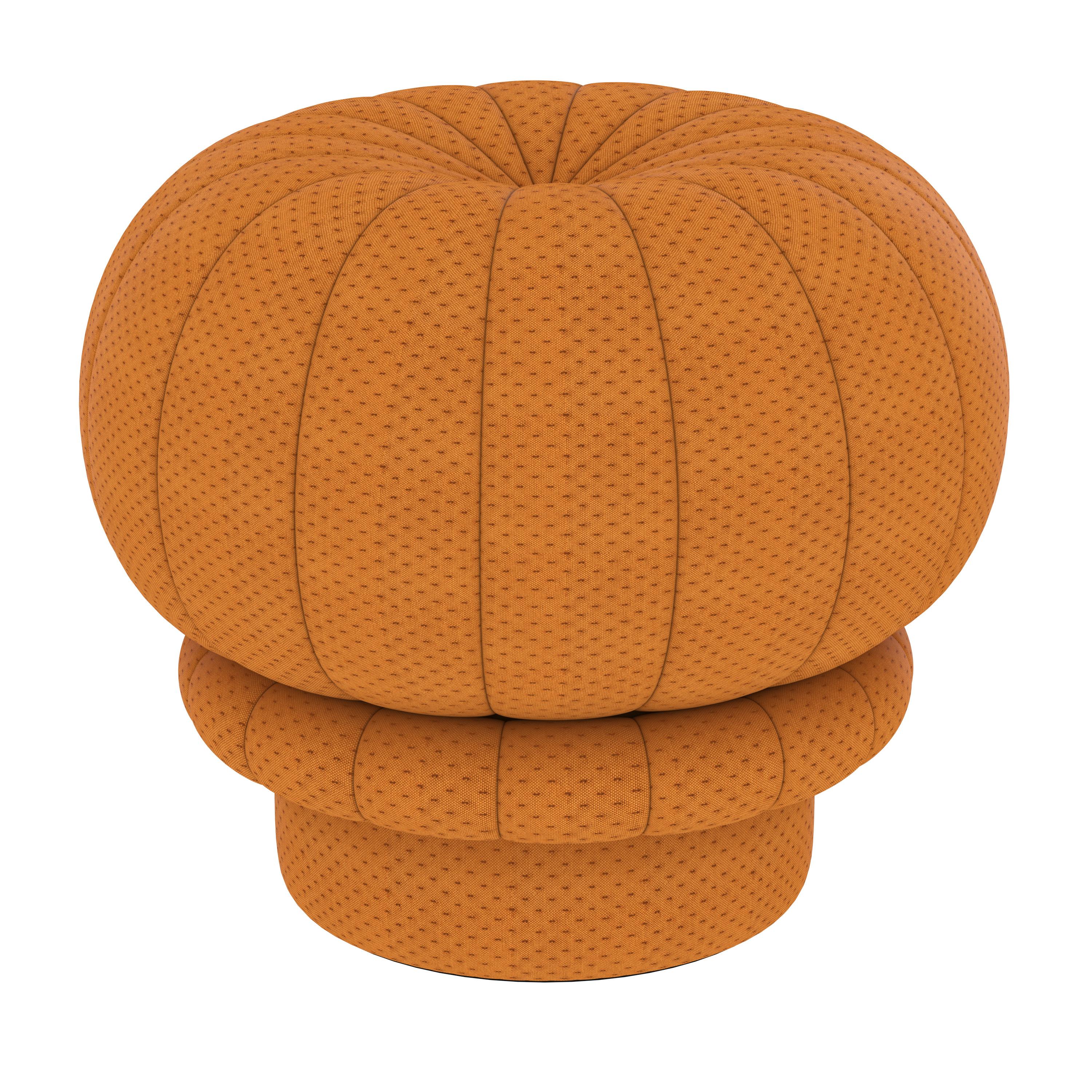 Postmoderno Pouf Claudie ocra di HARTO in vendita