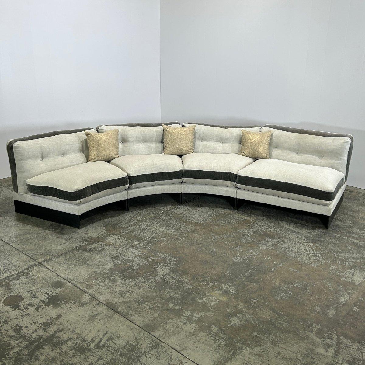 British Ochre Eternal Dreamer Modular Sofa For Sale