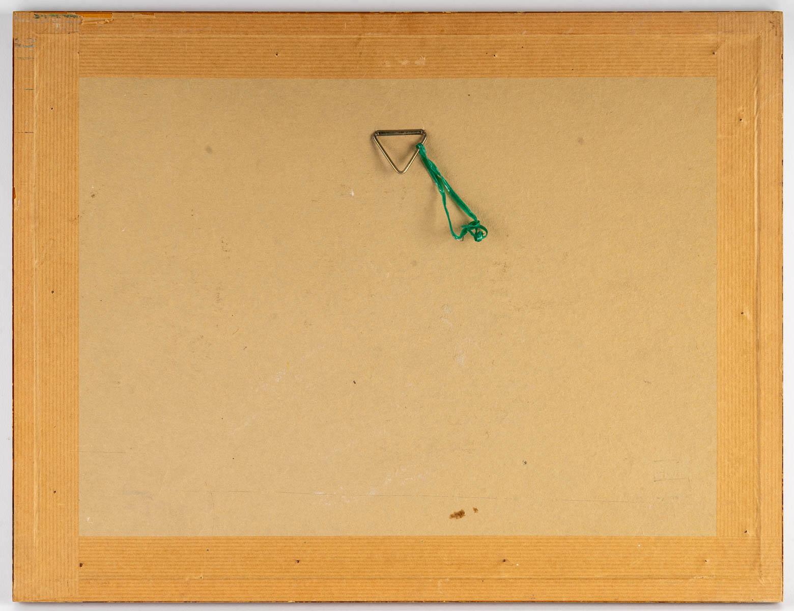Paper Ochre Felt-Tip Drawing by Luez, 20th Century For Sale