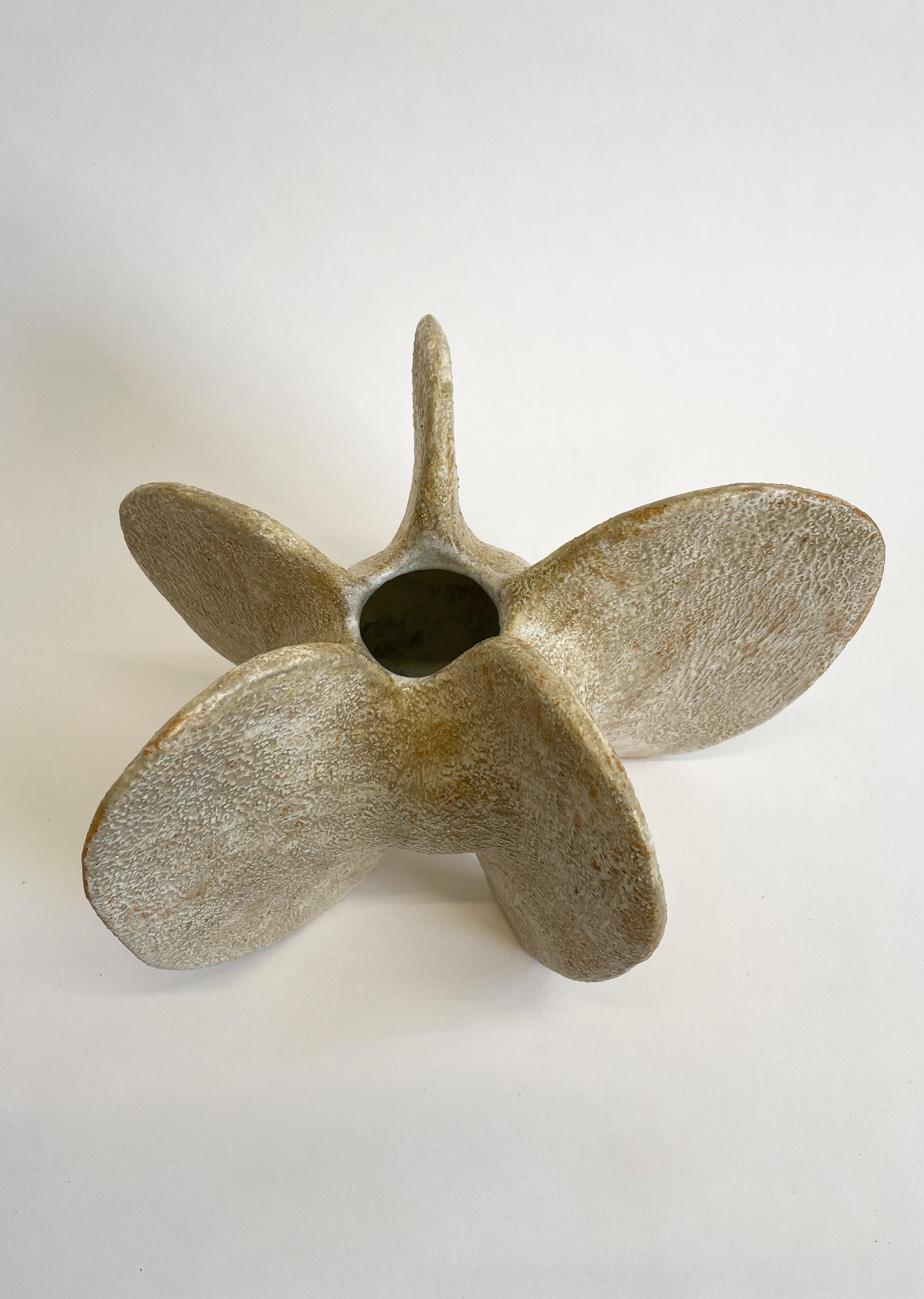 Ceramic Ochre Mid Pentacle  III by Julie Nelson For Sale