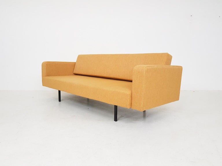 Ochre Yellow Martin Visser Style Sofa Sleeper Or Daybed The Netherlands 1950s