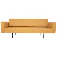 Ochre Yellow Martin Visser style Sofa, Sleeper or Daybed, the Netherlands 1950s