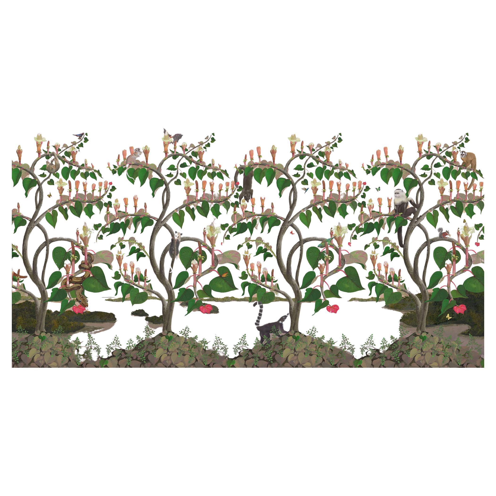 Papier peint Ochroma Wild Things Dawn rose