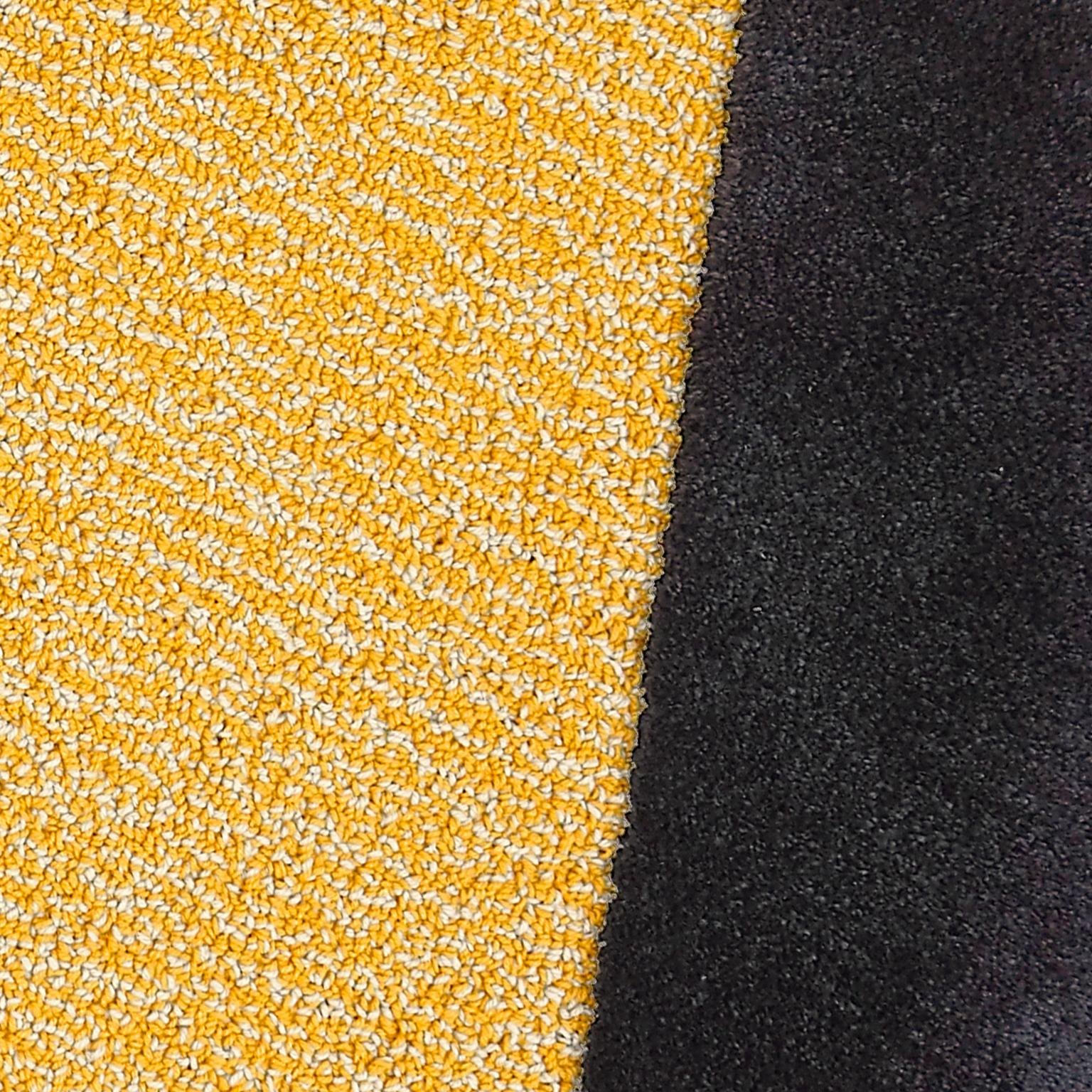 Italian OCI Center M, Rug 100% Wool / Yellow Deep Gray by Portego For Sale