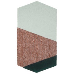 OCI Left Teppich M, 100 % Wolle / grüner Ziegelstein von Portego