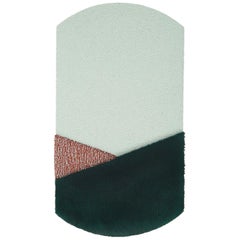 OCI M Center Rug, 100% Wool / Light Green Brick Dark Green by Portego