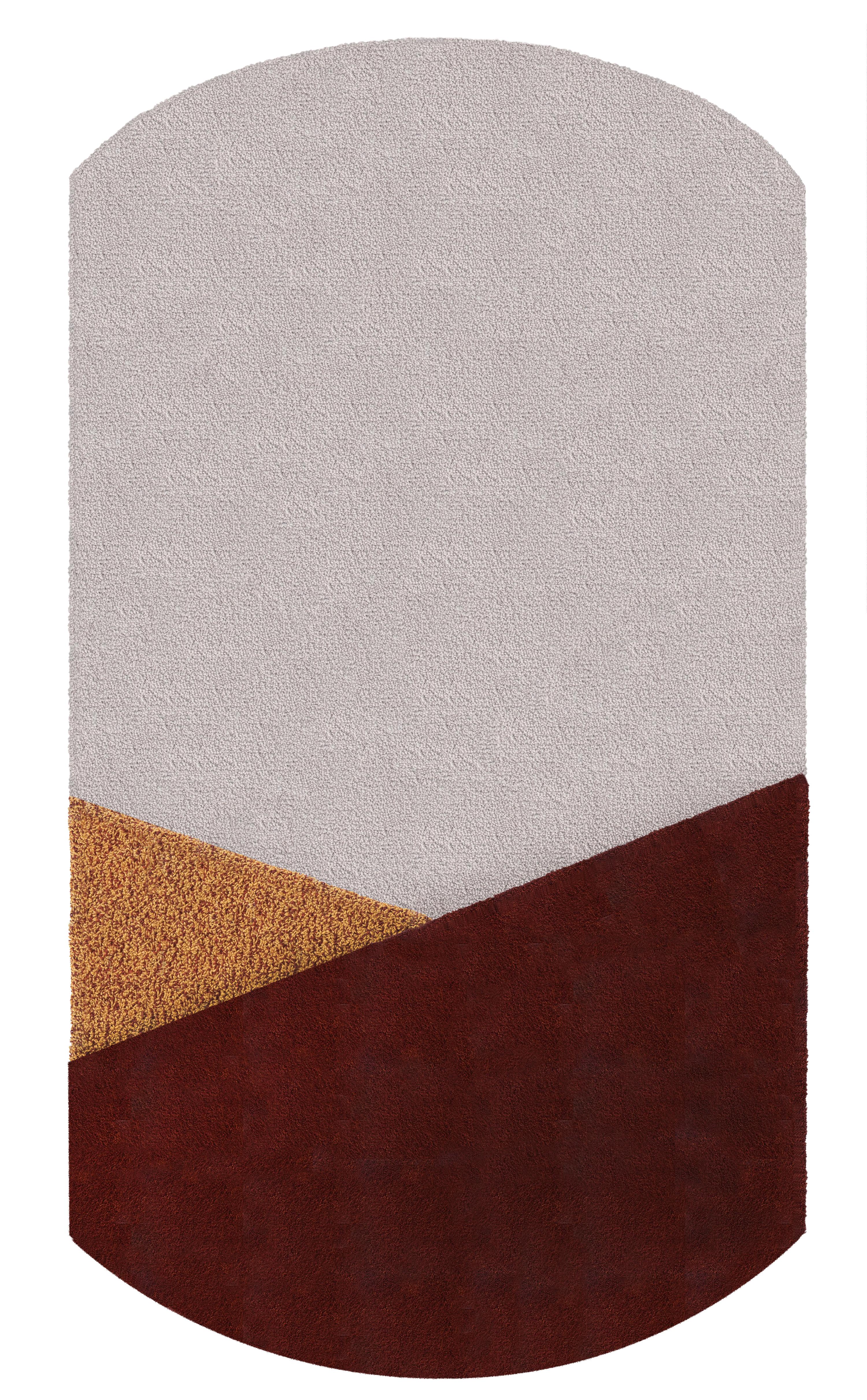 Oci-Teppich von Seraina Lareida
Abmessungen: 150 x 280 cm
MATERIALIEN: 100% neuseeländische Wolle bester Qualität

Verfügbare Größen: 70 x 130, 110 x 200, 150 x 280 cm

Die Teppiche von Oci werden aus neuseeländischer Wolle hergestellt, wobei