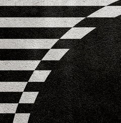 Ocli Black & White Area Rug in Hand-Tufted Wool & Botanical Silk