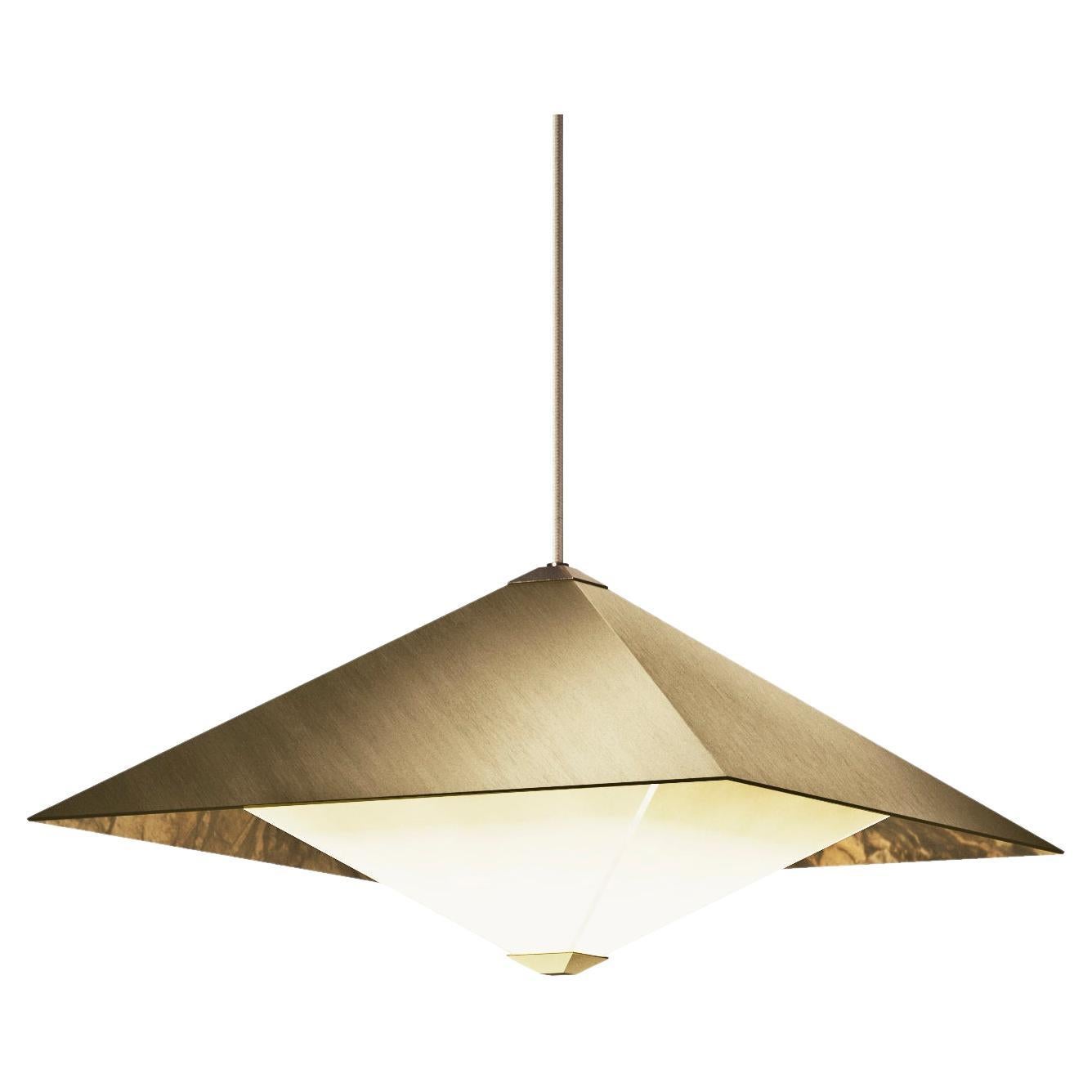 Octa Pendant Lighting Brass by Diaphan Studio, Represented by Tuleste Factory For Sale