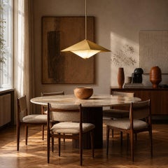 Ciondolo OCTA - Lampadario in ottone massiccio realizzato a mano da Diaphan Studio A