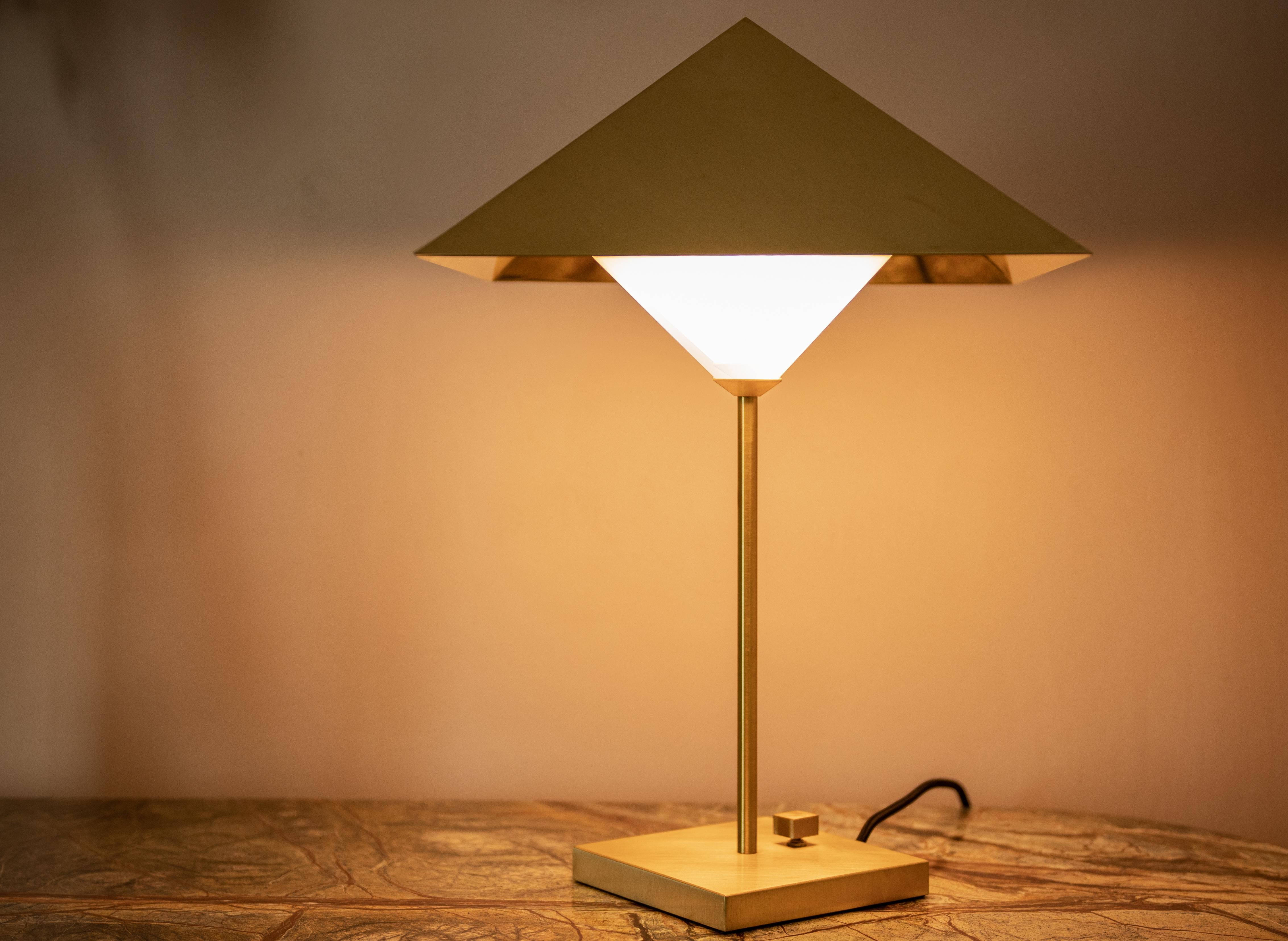 OCTA Table - Solid brass light handmade by Diaphan Studio For Sale 1
