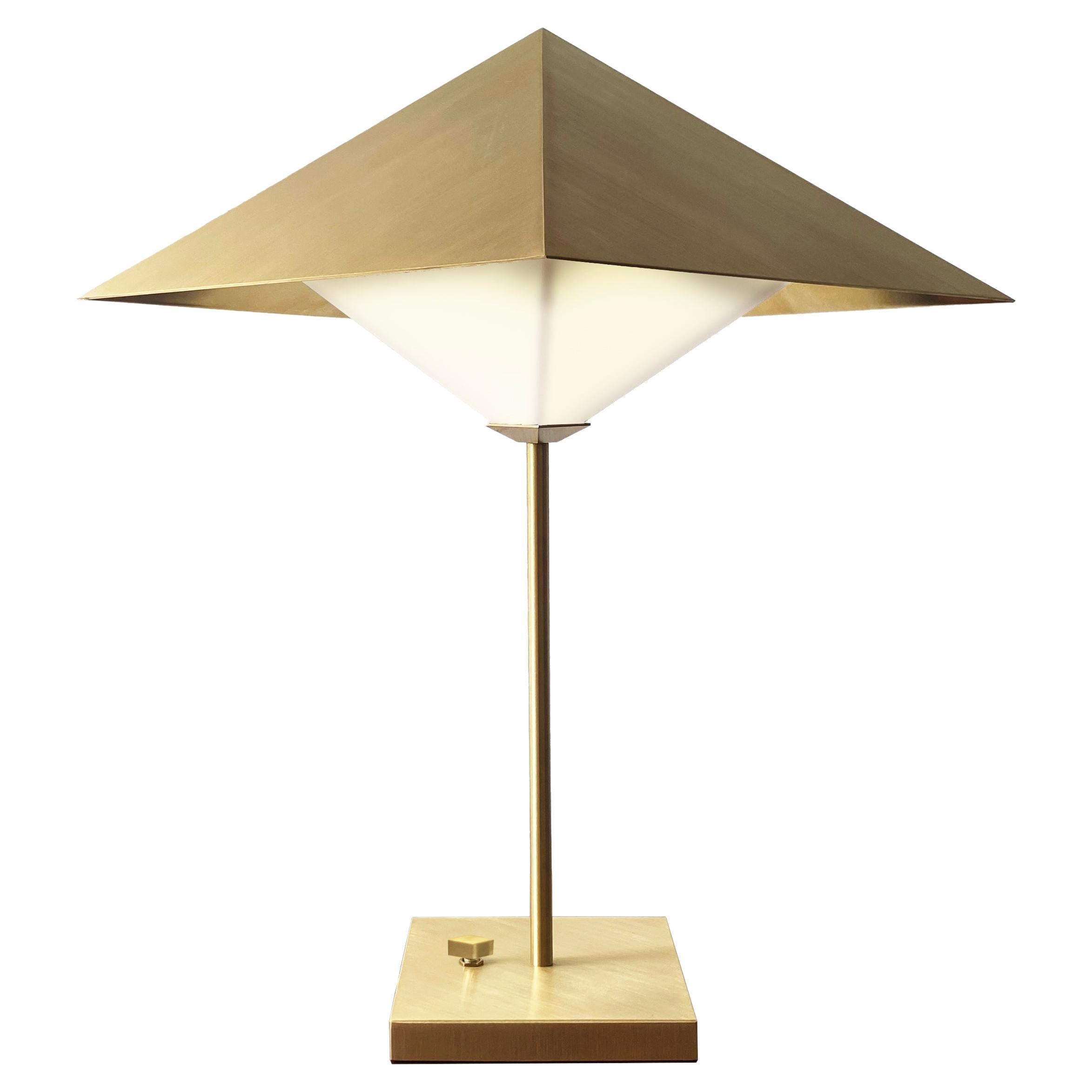 OCTA Table - Solid brass light handmade by Diaphan Studio For Sale