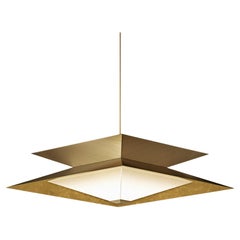 Octa Twin Pendant Lighting Brass by Diaphan Studio, REP by Tuleste Factory