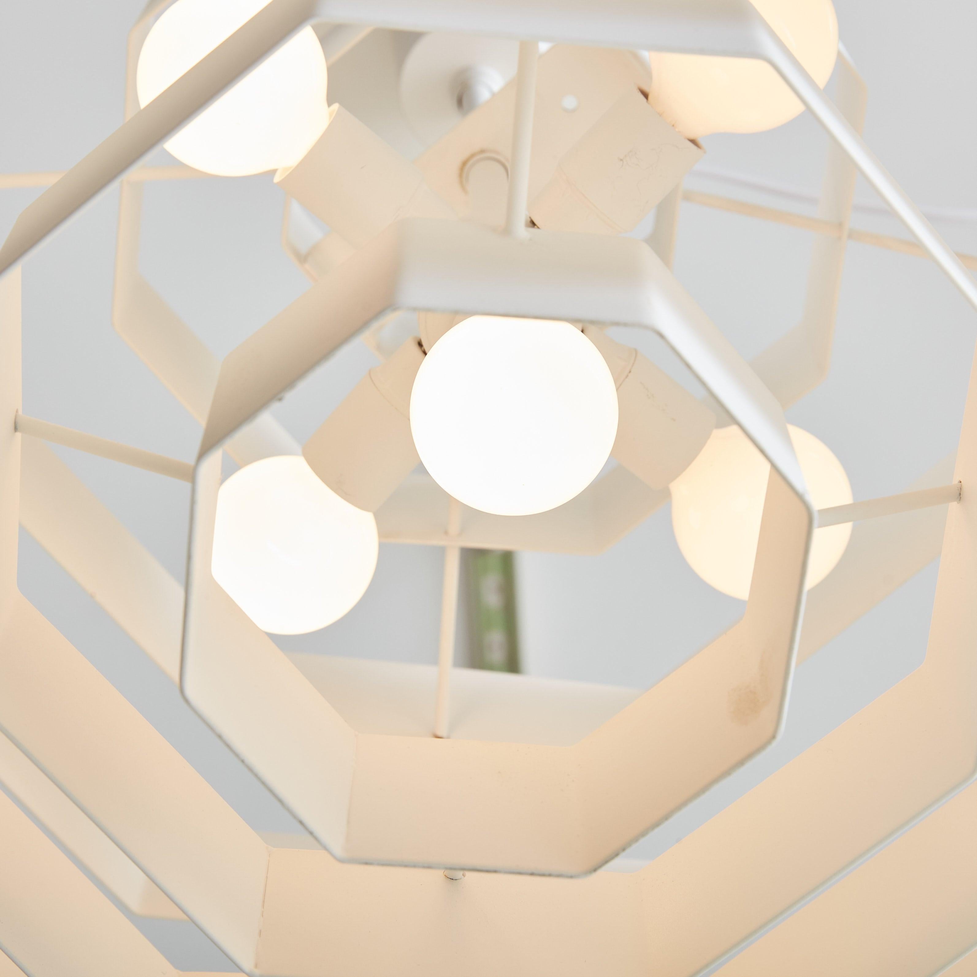 ‘Octaform’ Pendant Lights by Spectral, Germany 1960s - 2 available In Excellent Condition For Sale In Chicago, IL