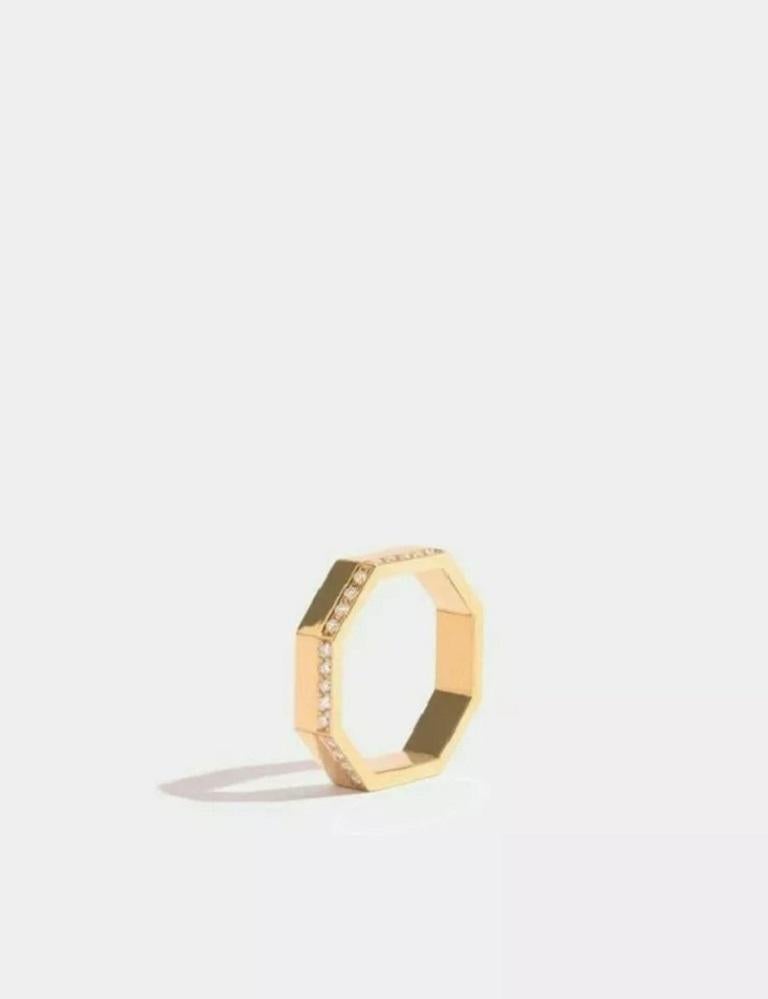 Octagon Diamond Gold Ring 14k Solid Gold Ring Minimalist Geometric Design Ring
Light weight can be worn everyday

Additional information:
Condition: New without tags: A brand-new, unused, and unworn item (including handmade items) that is not in