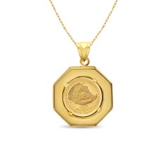 Octagon Lady Liberty 1/10OZ Coin Necklace