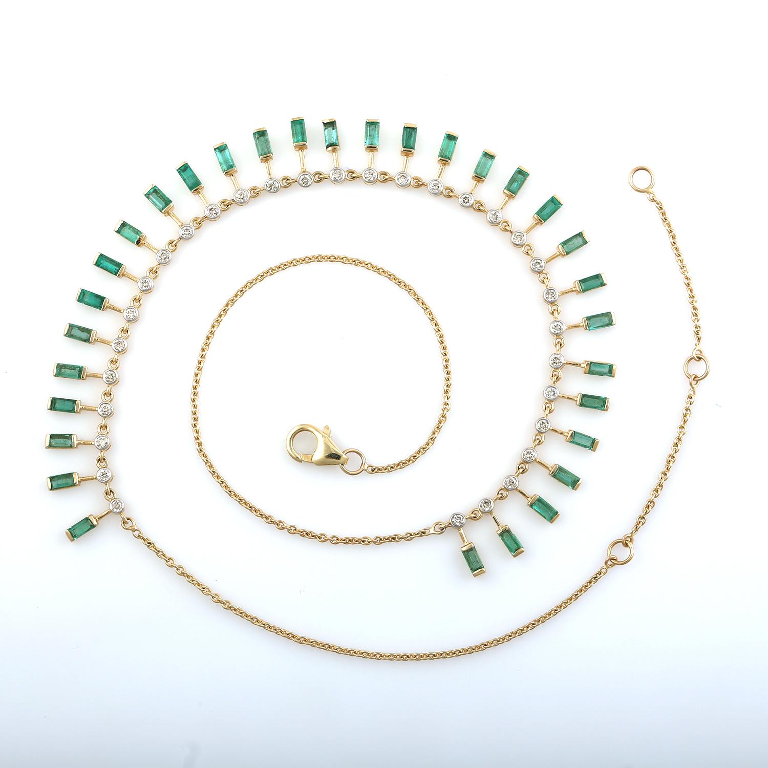 Artisan Collier Peace & Tranquility de forme octogonale en or jaune 14 carats en vente