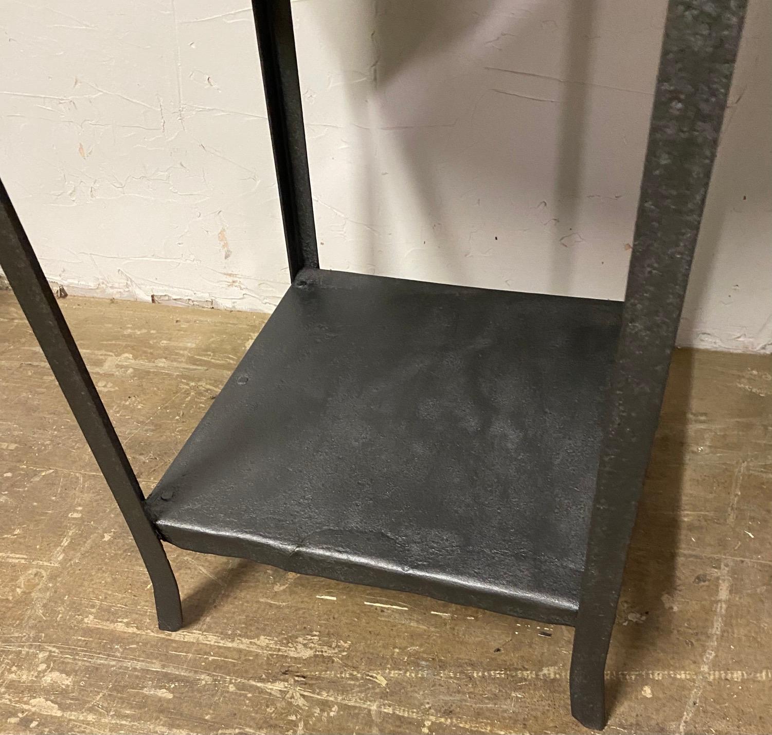 Octagon Shaped Metal Side Table In Good Condition In Sheffield, MA