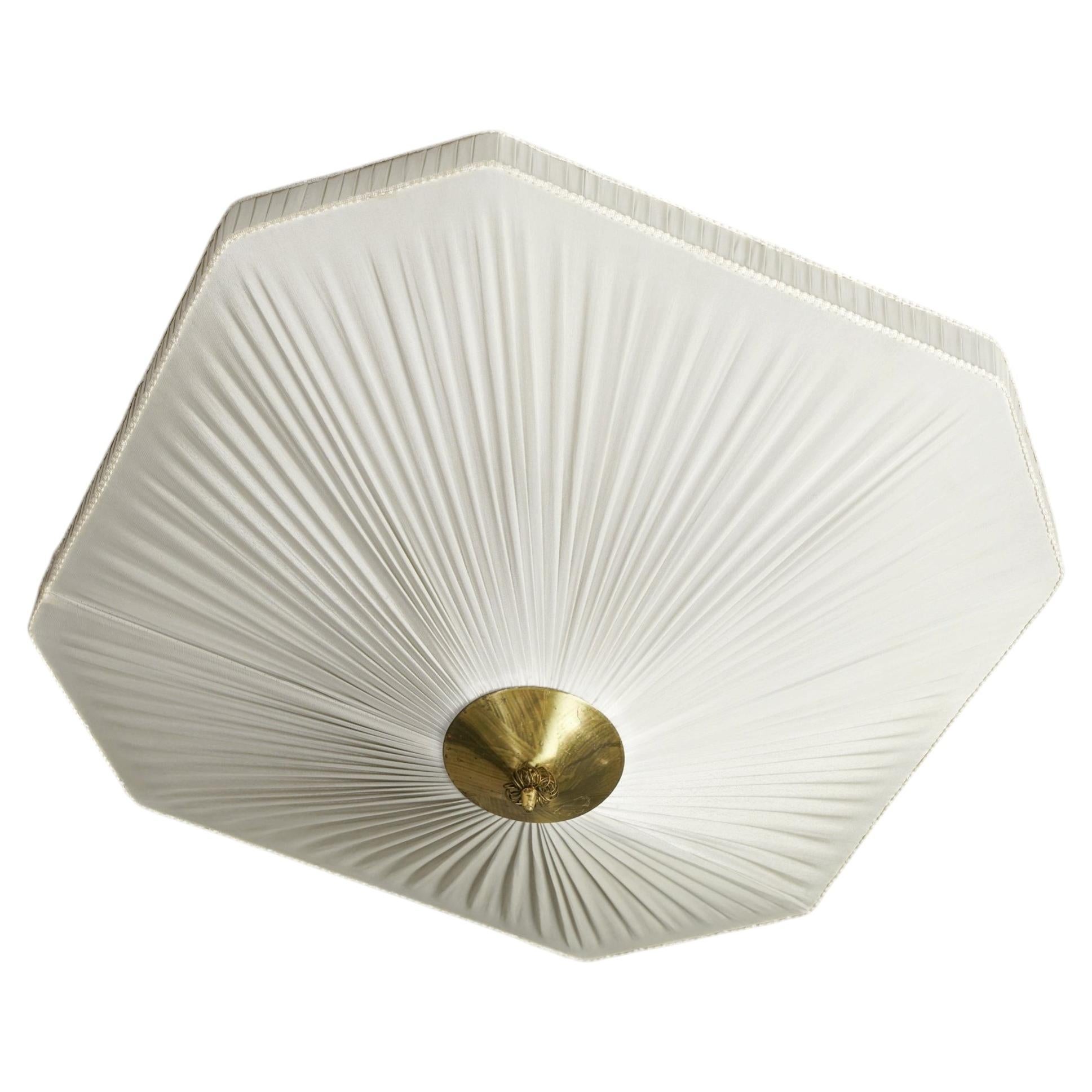 Octagon Shaped Scandinavian Modern Flush Mount, Finland, 1960s For Sale