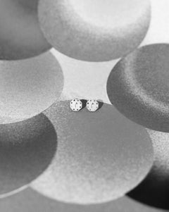 Octagon shaped white Gold adjustable Earrings.