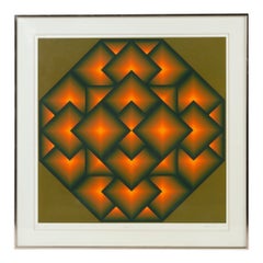 Achteckige V' Serigrafie von Jurgen Peters